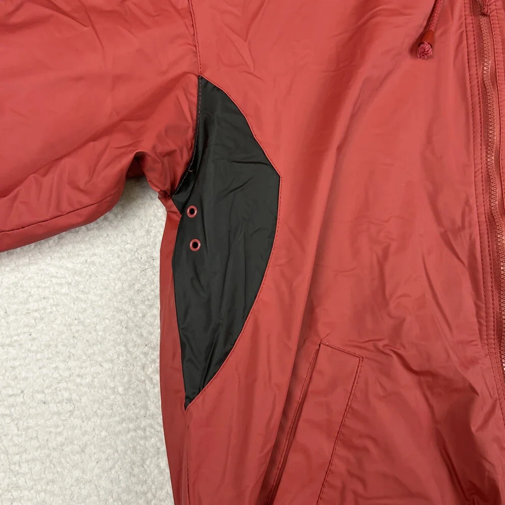 Vintage Arkansas Razorbacks Jacket Mens Medium Hooded Windbreaker NCAA Logo
